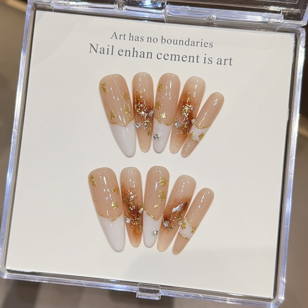 Artificial nails with noble accents Kalsten