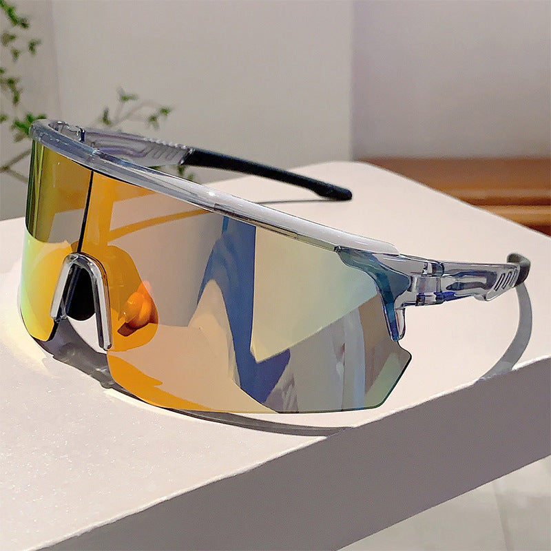 Unisex nan sporty performance sunglasses with continuous visor lens and shatterproof polycarbonate lens Kalsten