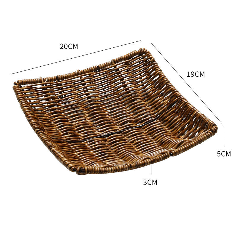 Decorative Handwoven Serving Tray Kalsten