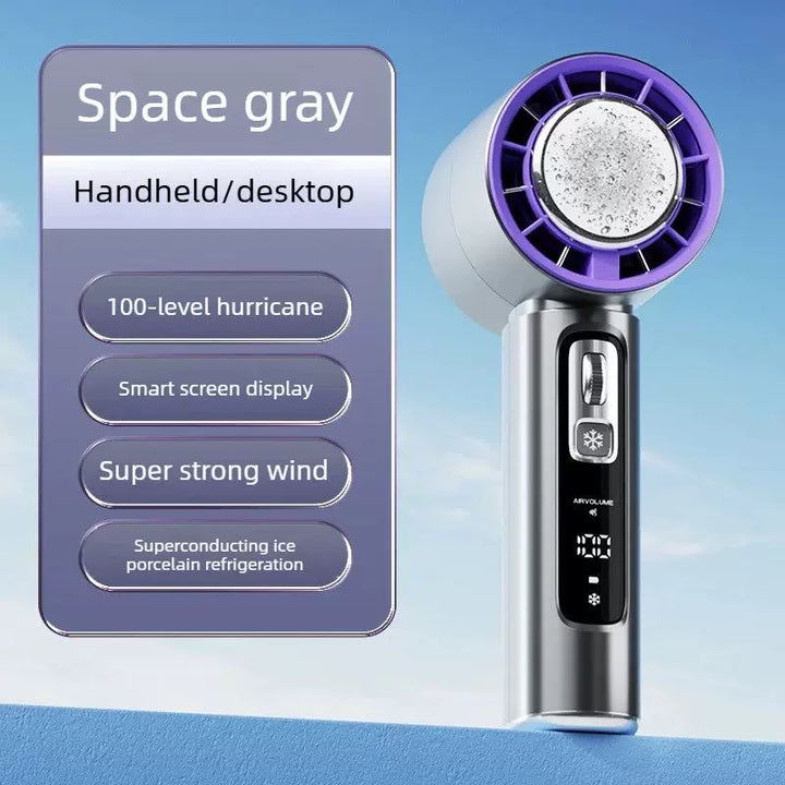 Unisex One Size Portable Personalized Thermoelectric Mini Air Cooler Fan with Smart Display and Adjustable Wind Kalsten