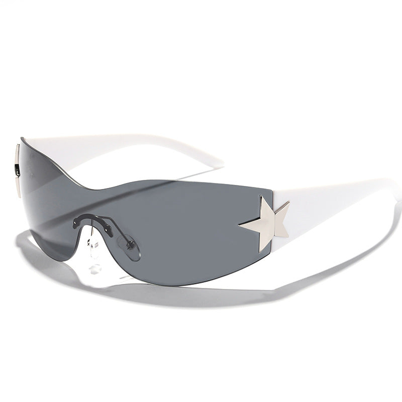 Women's futuristic design sunglasses with unique accents Kalsten
