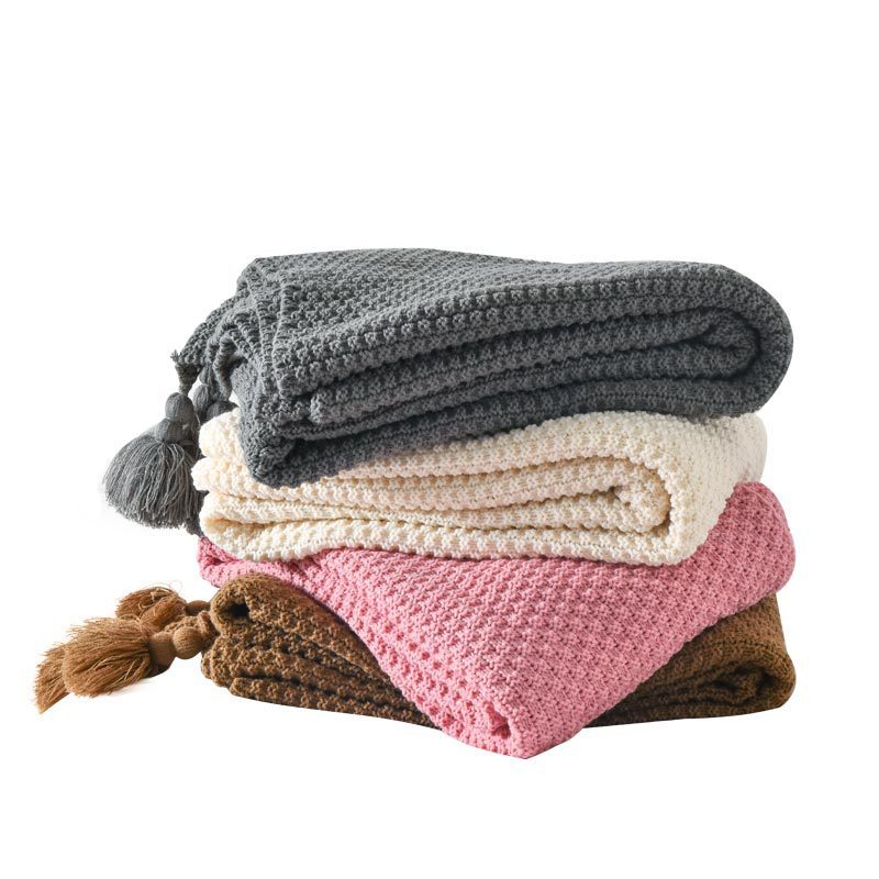Ladies Elegant Waffle Structure Blanket Kalsten