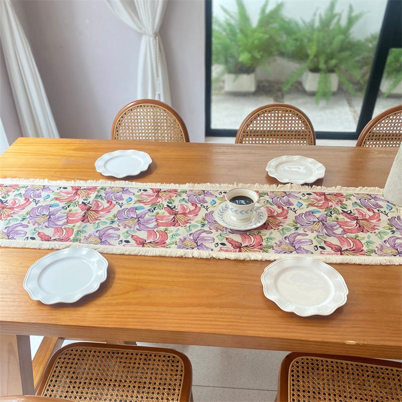 Artistic Floral Table Runner