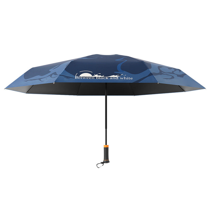 Women automatic and sturdy folding umbrella with ergonomic handle Kalsten