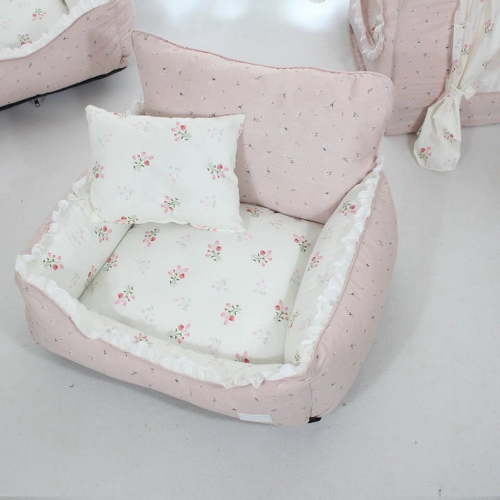 Floral Patterned Dog Bed