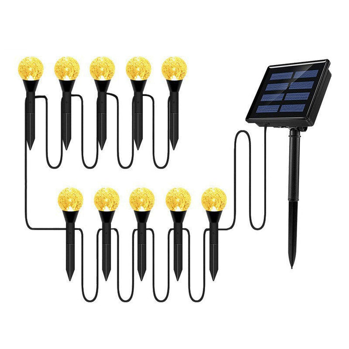 Crescent Moon Solar Garden Stake Lights With Textured Acrylic Diffuser And Warm White LED Kalsten