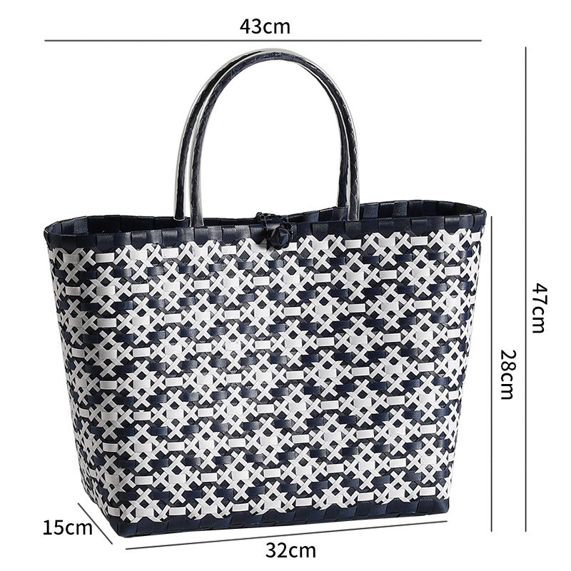 Stylish Woven Beach Tote Kalsten