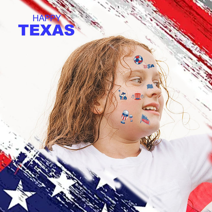 Unisex patriotic sticker set for party decoration and crafts with American motifs Kalsten