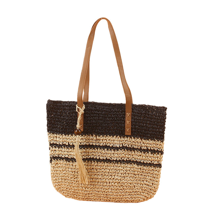Structured straw tote bag Kalsten