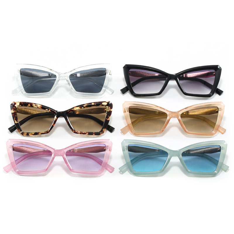 Women's Cat-Eye Sunglasses with Luxurious Transparent Frame Kalsten