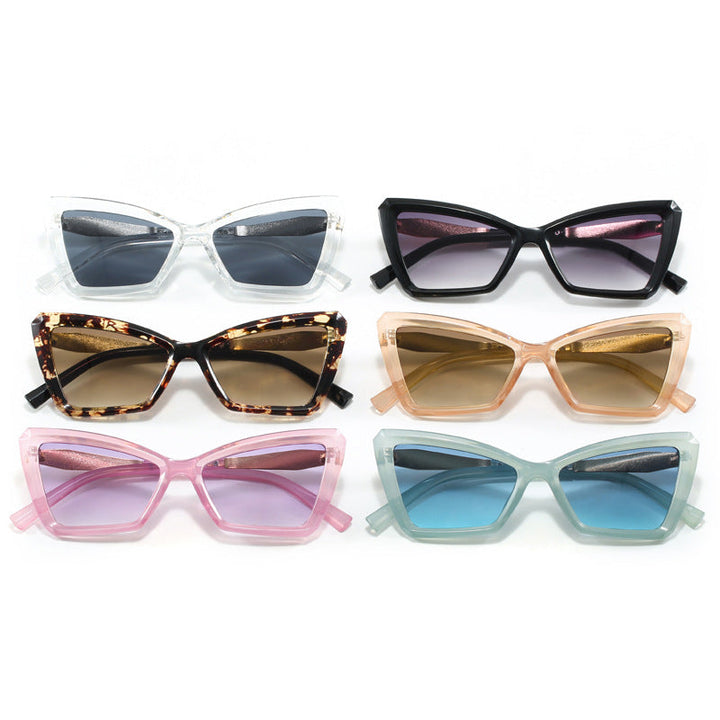 Women's Cat-Eye Sunglasses with Luxurious Transparent Frame Kalsten
