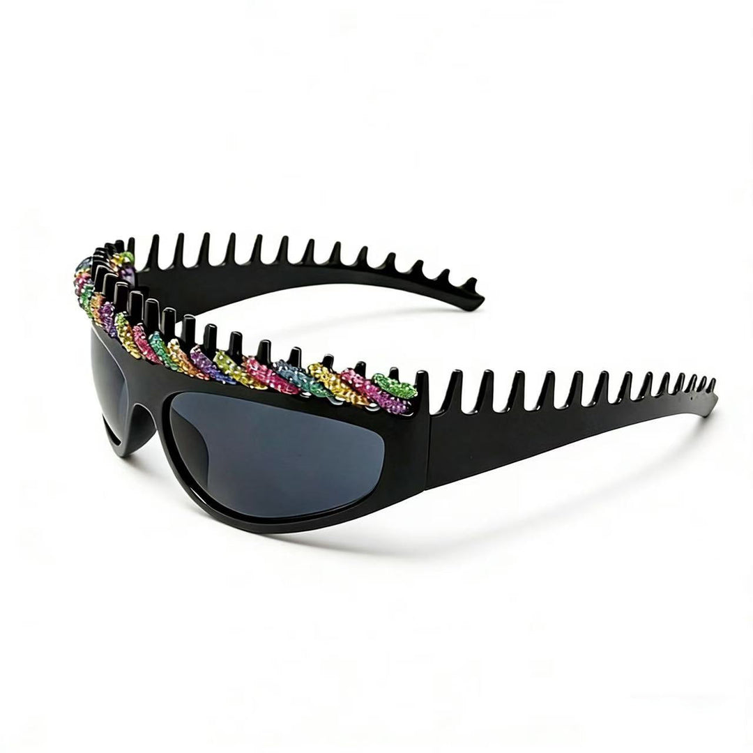 Ladies sporty sunglasses with intricate design and sparkling accents Kalsten