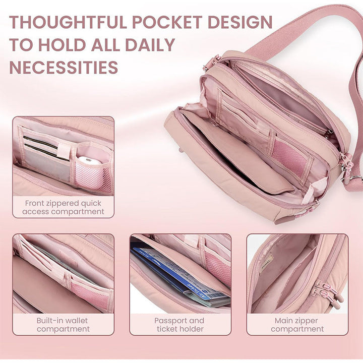 Elegant shoulder bag with double compartment Kalsten