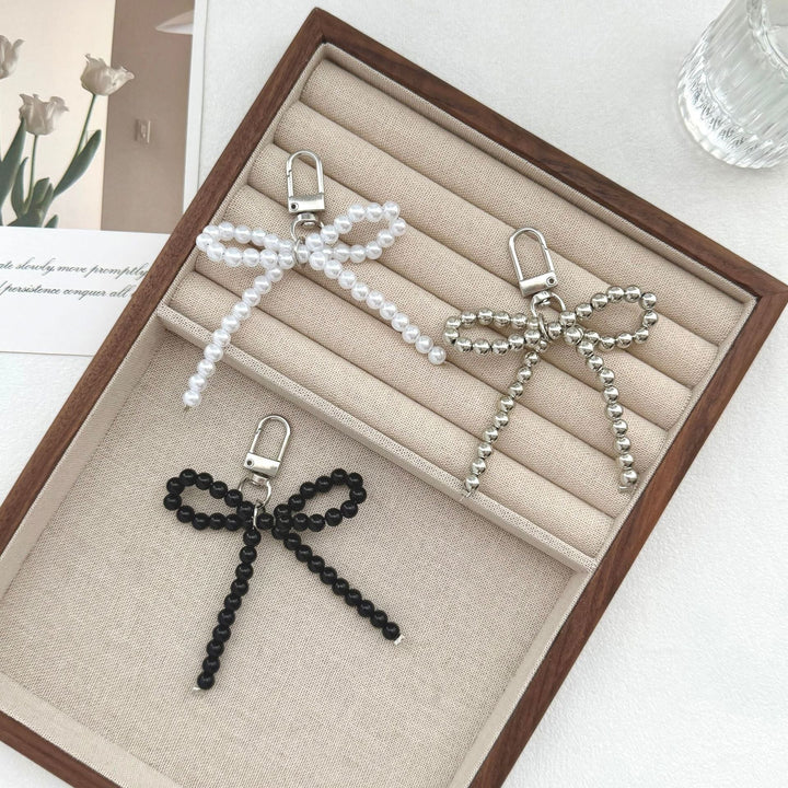 Elegant Pearl Bow Keychain Kalsten