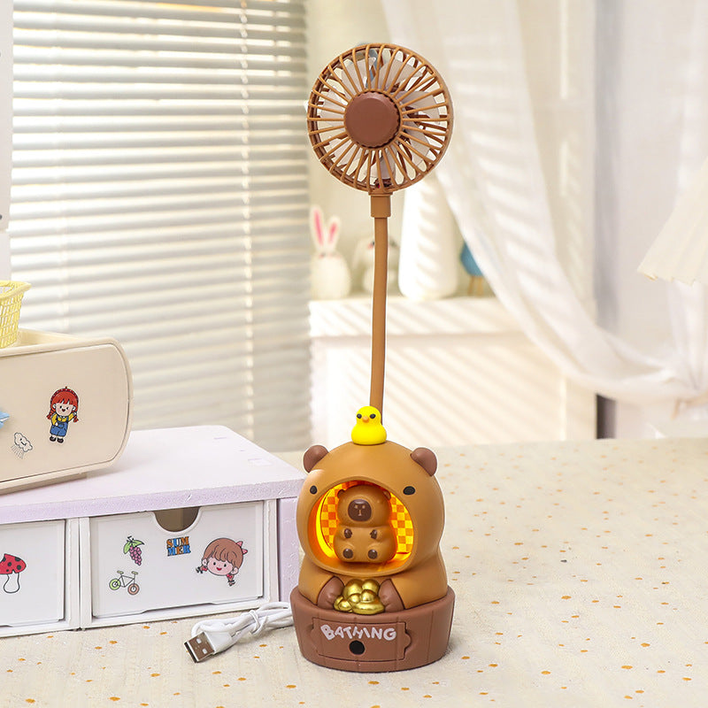 Women's creative table fan with LED lighting Kalsten
