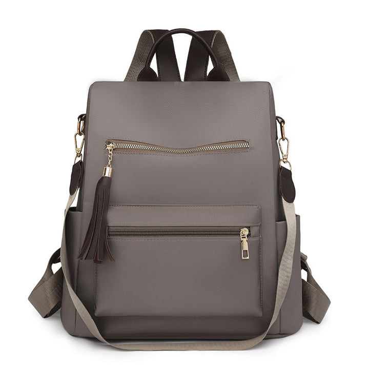 Elegant Multi-Pocket Backpack with Detachable Strap Kalsten