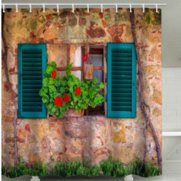 Floral Lane-Inspired Shower Curtain Kalsten