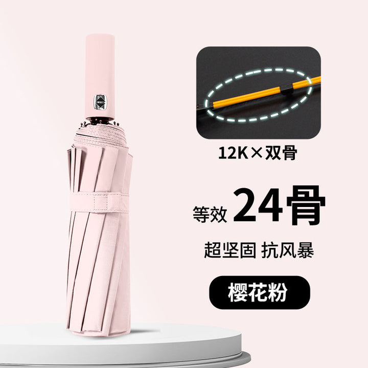 Ladies wind and rain protection umbrella with advanced double structure design Kalsten