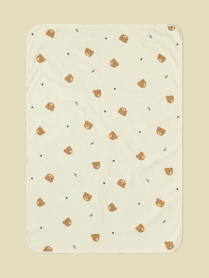 Soft Muslin Baby Blanket with Rainbow Print kalsten