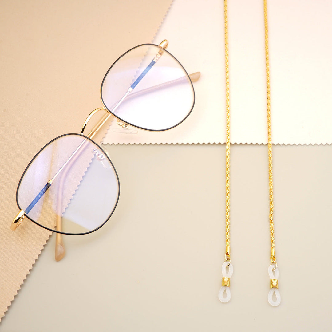 Gold-Plated Twisted Link Eyewear Chain Kalsten