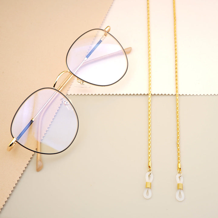 Gold-Plated Twisted Link Eyewear Chain Kalsten