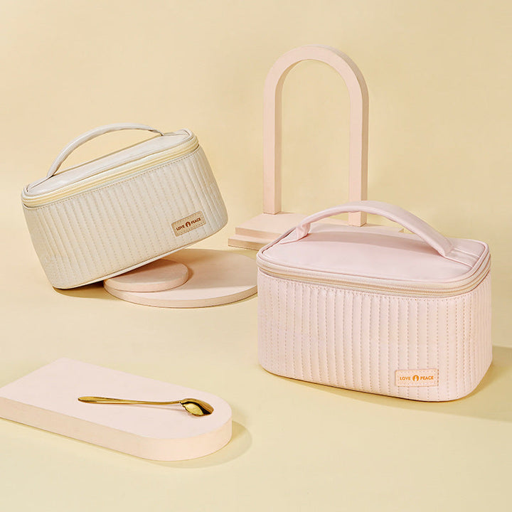 Elegant Quilted Makeup Storage Case Kalsten