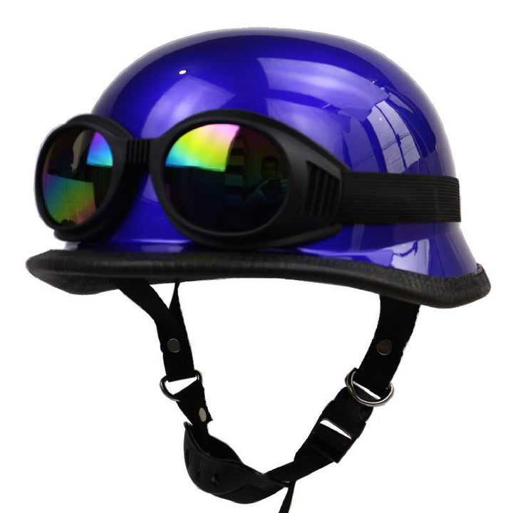 Retro Half-Helmet Motorcycle Protection with Goggles Kalsten