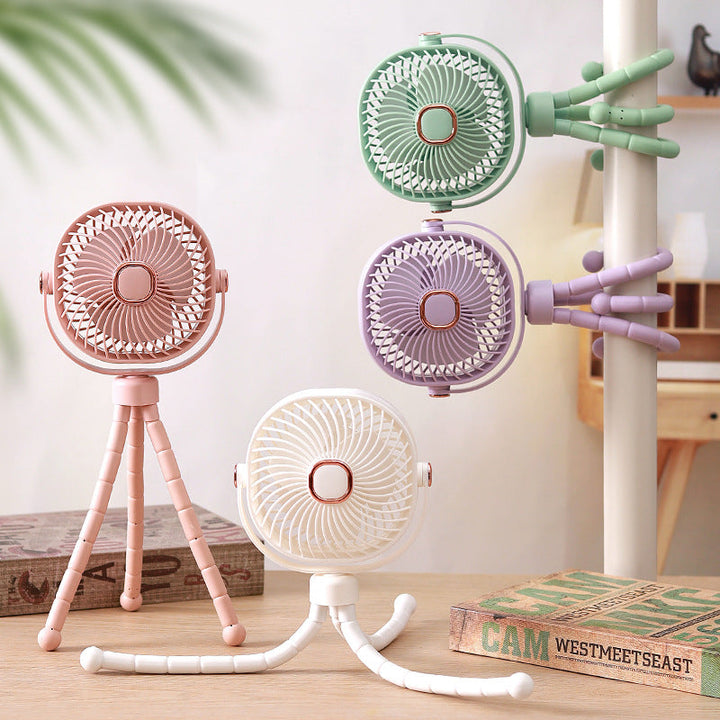 Unisex Mini-Portable Fan with Flexible Mount Kalsten