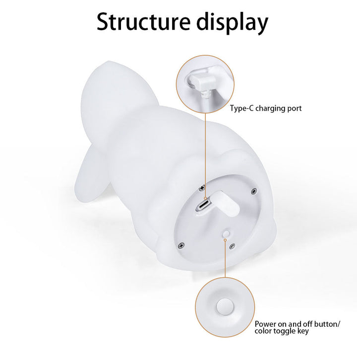 Contemporary Creative Rabbit PE LED Table Lamp for the Bedroom | Kalsten
