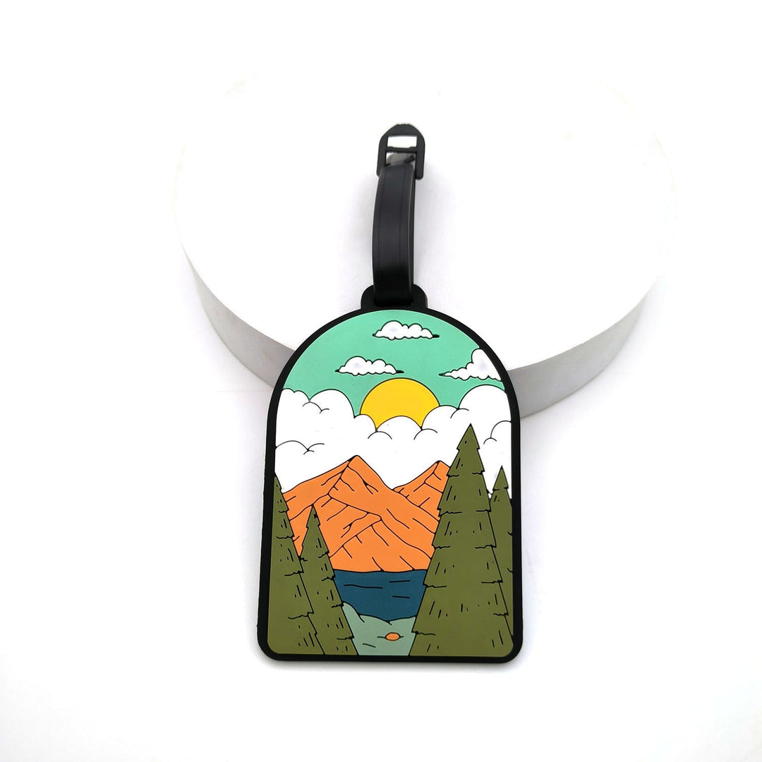 illustrated scenic silicone luggage tag Kalsten