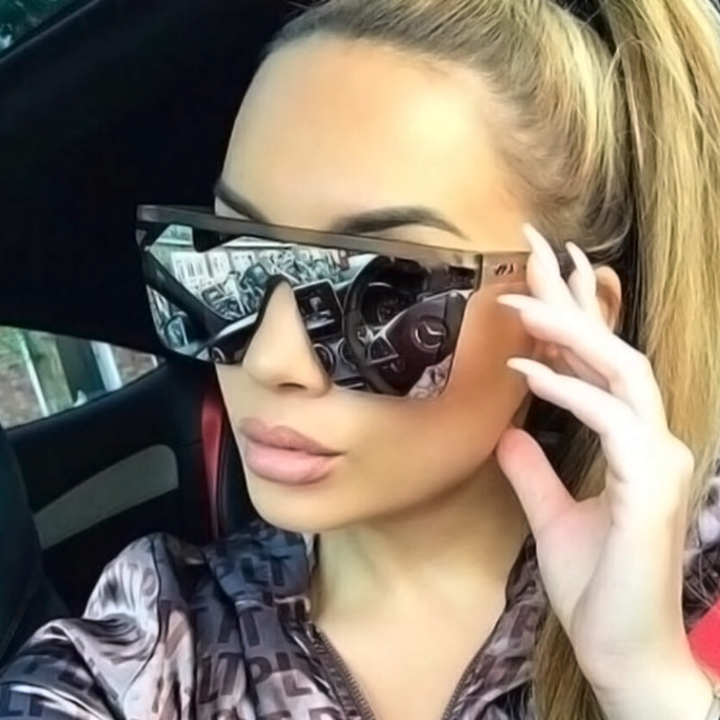Women's trendy visual sunglasses with wide frame Kalsten