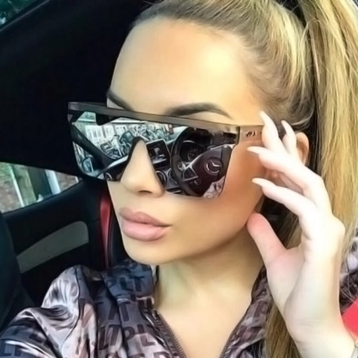 Women's trendy visual sunglasses with wide frame Kalsten