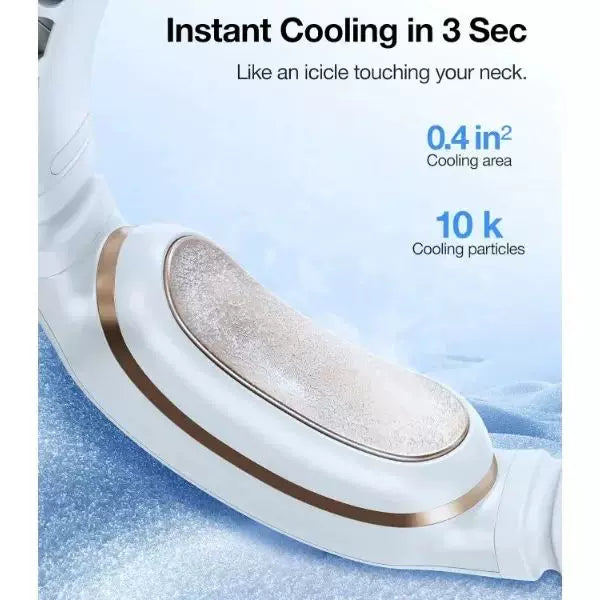 Unisex one size ergonomic bladeless neck air cooler with adjustable turbine vents Kalsten