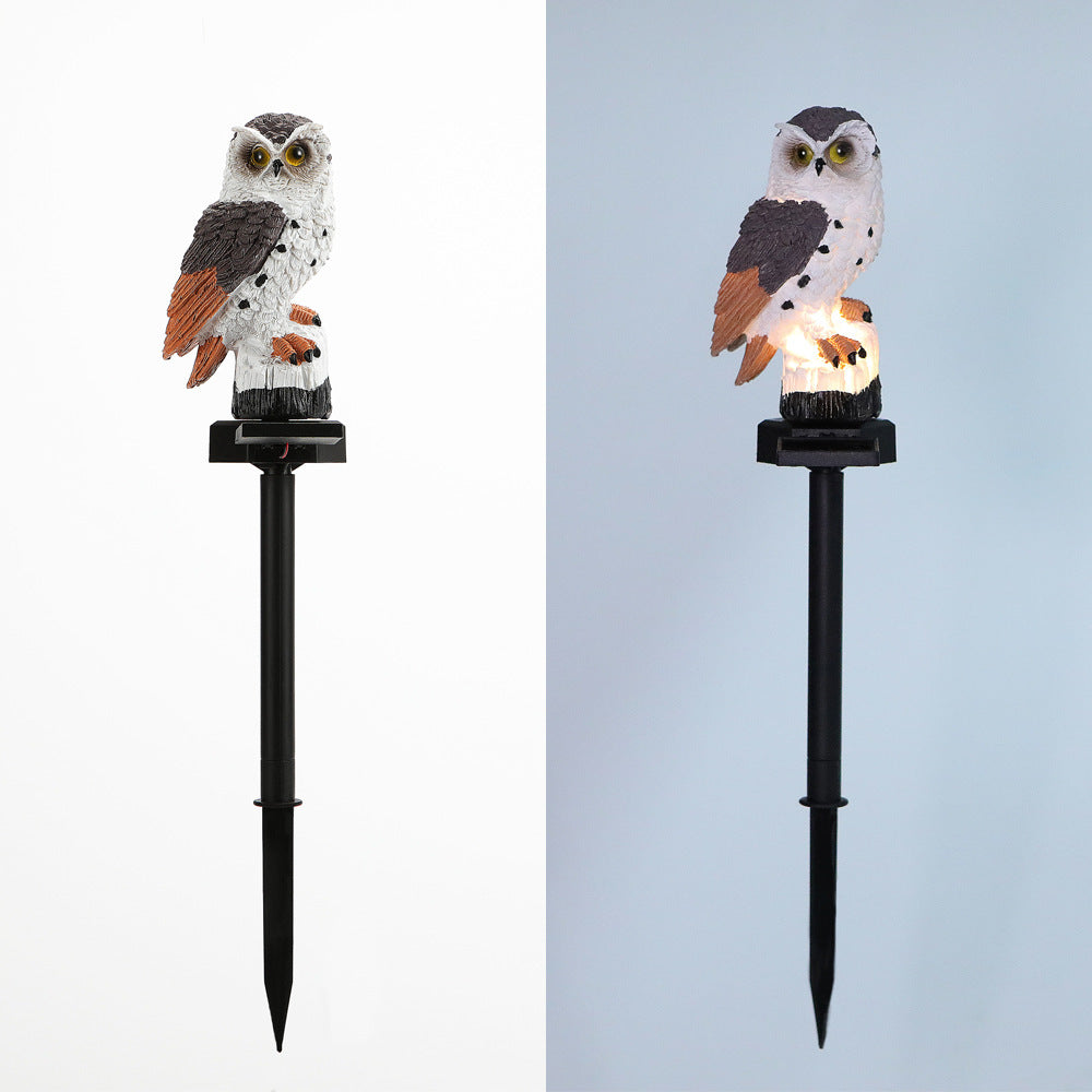 Realistic Solar-Powered Predator Owl Garden Stake With Motion Sensor Kalsten
