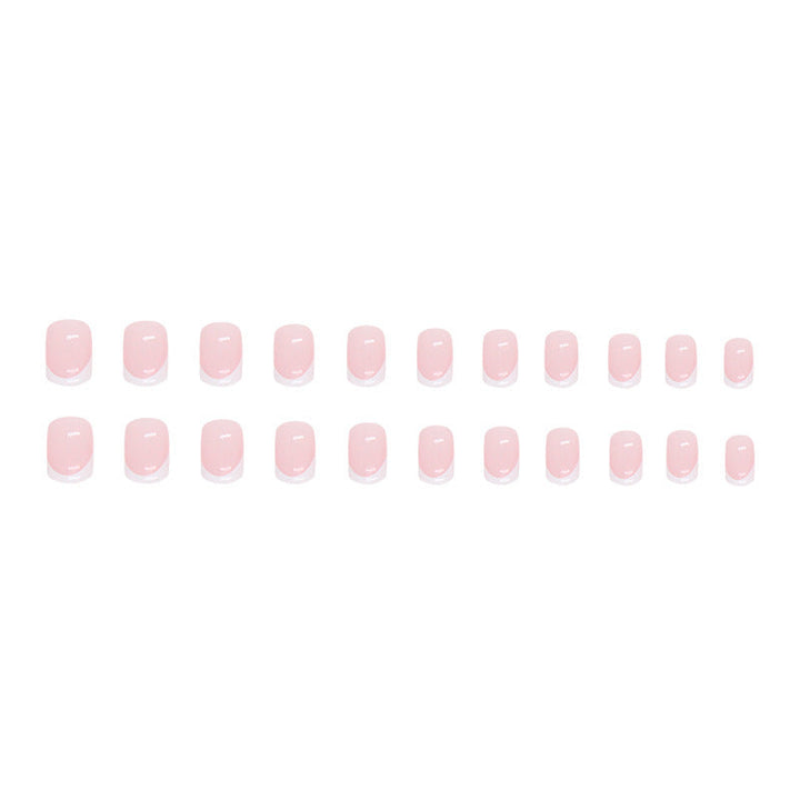 Elegant French Tip Acrylic Nail Set Kalsten