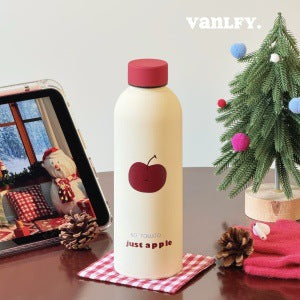 Ladies Insulated Bottle with Playful Dog Motif Kalsten