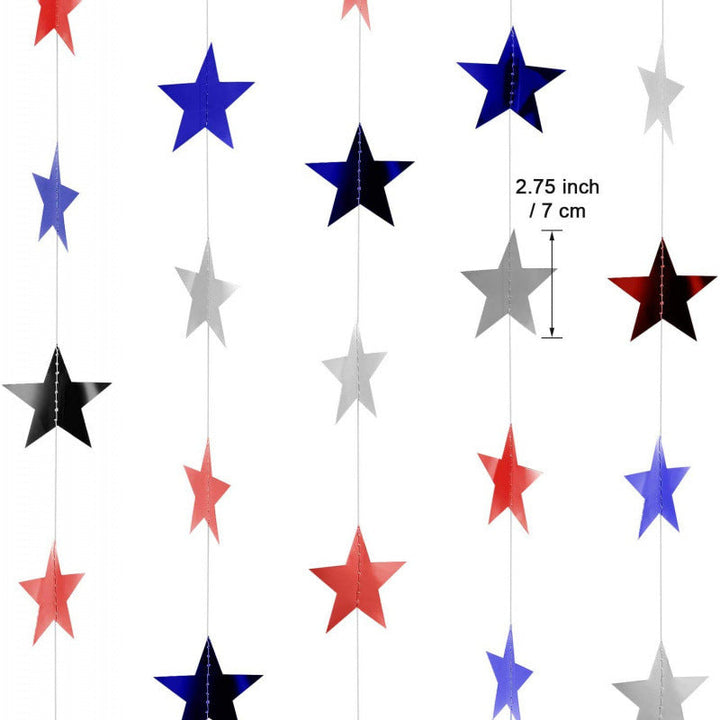 Unisex nan hanging star garlands made of metallic paper for party decoration and photo background Kalsten