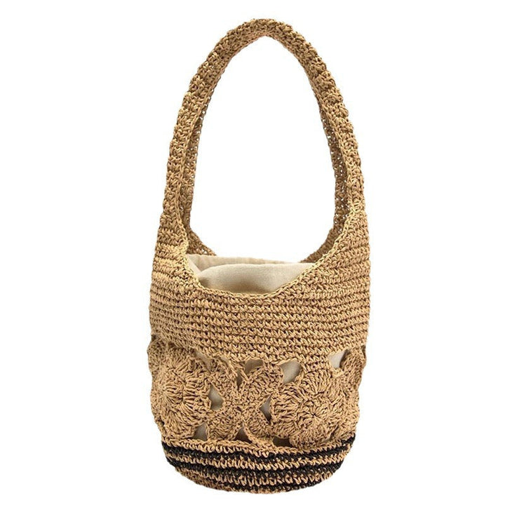 Crocheted Shoulder Bag with Floral Design Kalsten