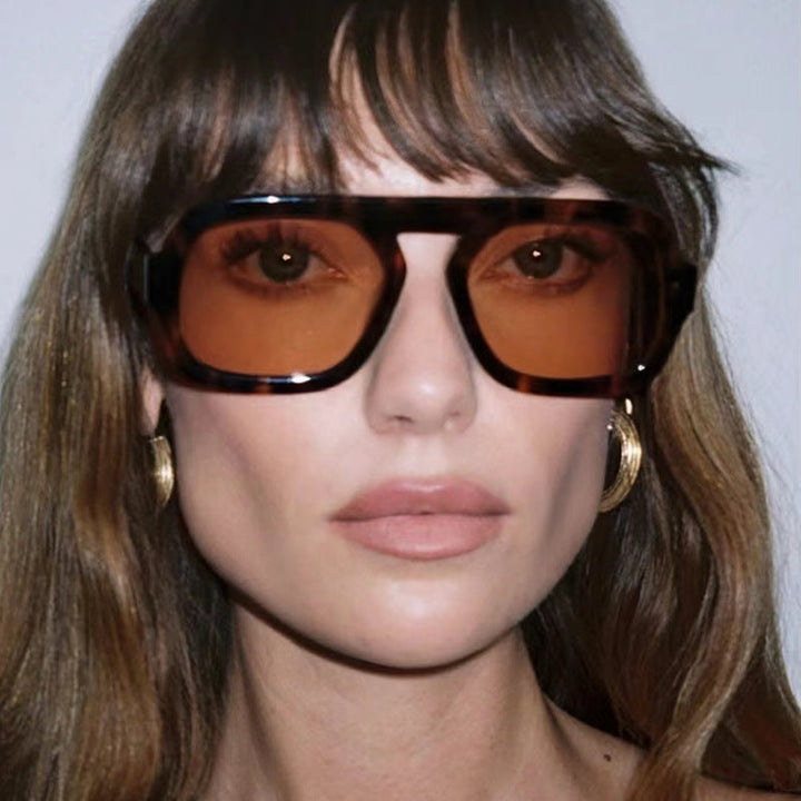 Women's modern oversized sunglasses in angular design Kalsten