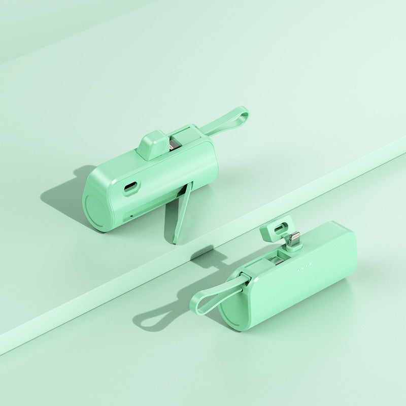 Portable power bank with integrated multifunctional charging cable system Kalsten