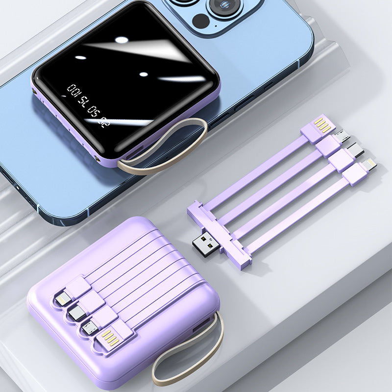 Multifunctional power bank with integrated charging cable Kalsten