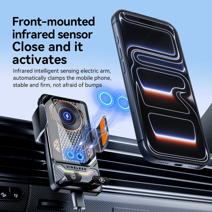 Unisex Smartphone holder with fast charging function and integrated safety device Kalsten
