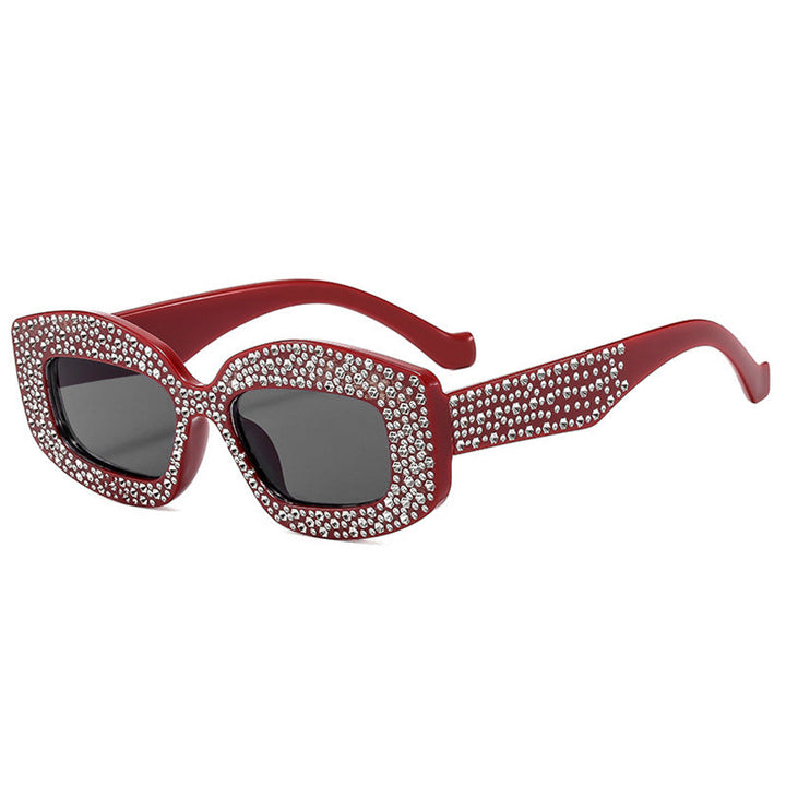Women striking sunglasses with glamorous rhinestones Kalsten