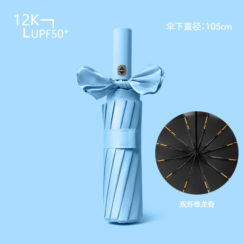 Women's compact and wind-resistant umbrella with UV protection technology Kalsten