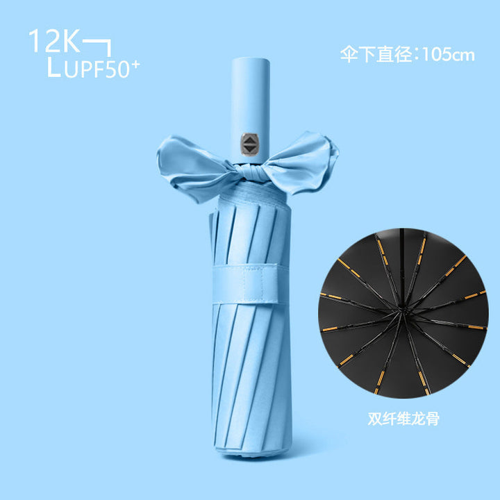 Women's compact and wind-resistant umbrella with UV protection technology Kalsten