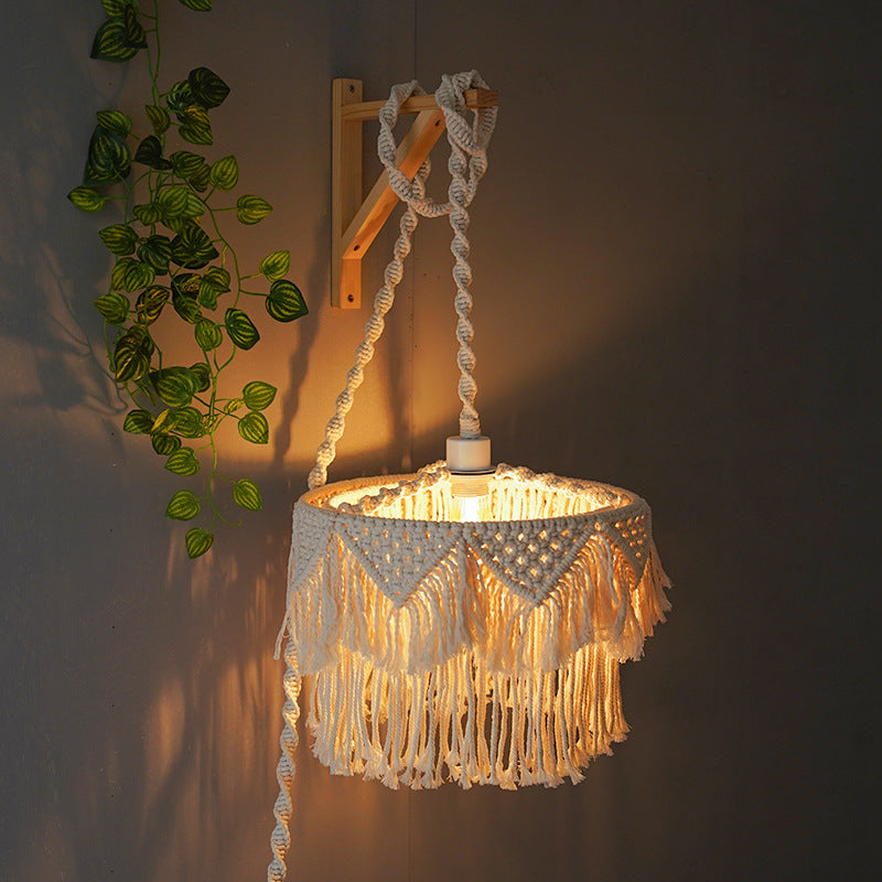 Macramé Pendant Light Shade Acalora