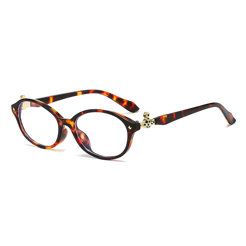 Women's fashionable optical glasses in elegant oval design with golden accents Kalsten