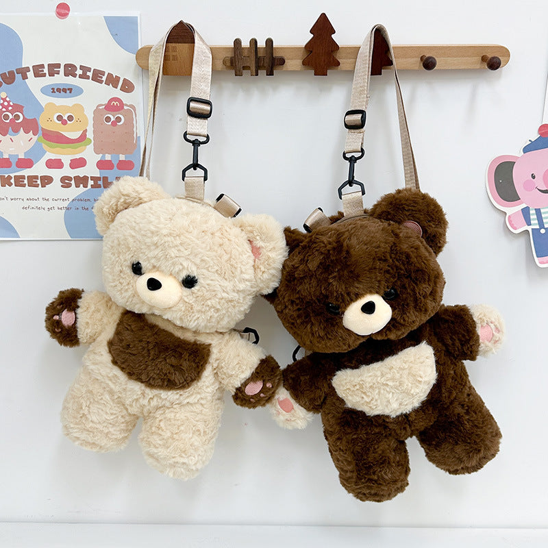 Plush backpack with cute teddy design Kalsten