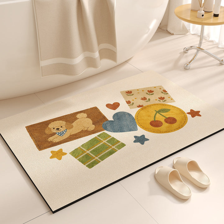 Cute Cartoon-Themed Bath Mat Kalsten
