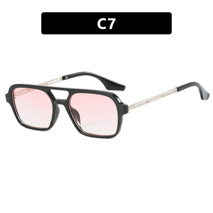 Women's striking square sunglasses with transparent frame Kalsten